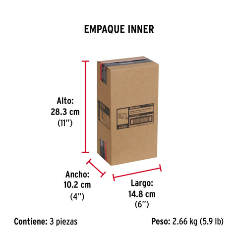 Cerradura sobreponer izq instalafácil, llave puntos, caja | CS-75IQ | 46559