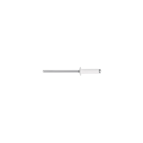 Bolsa c/50 remaches 1/8'x3/8' blancos de aluminio, ala 1/4' | R-46BB | 46573