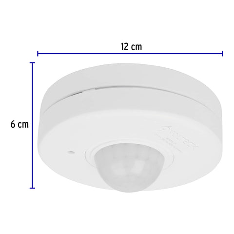 Sensor de movimiento para techo, alcance 10 m, Volteck | SEMO-IN | 46599
