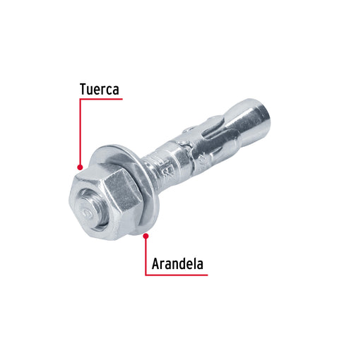 Caja con 25 taquetes arpón de 1/2' x 2-3/4', FIERO | TAE-1/2A1G | 46645