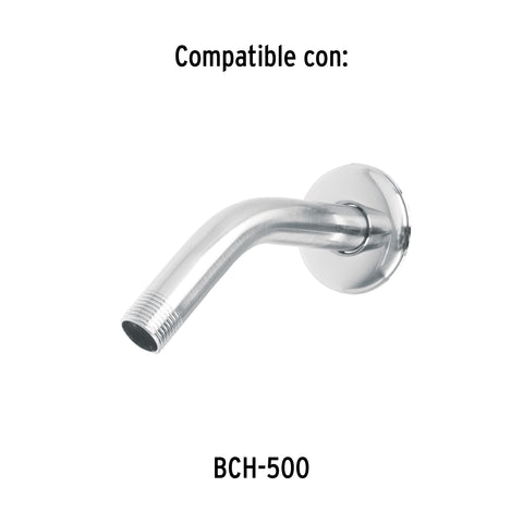 Regadera cuadrada 4', ABS, sin brazo, cromo, AQUA | R-403S | 46733
