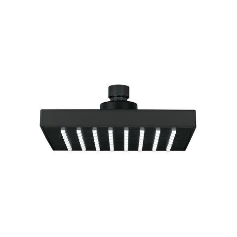 Regadera cuadrada 6', ABS, sin brazo, negro, AQUA | R-404SM | 46747