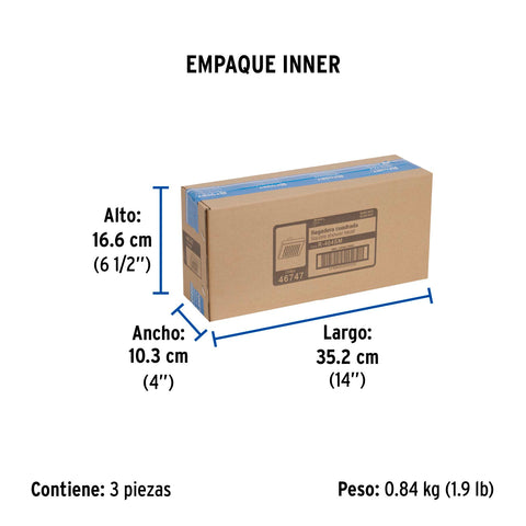 Regadera cuadrada 6', ABS, sin brazo, negro, AQUA | R-404SM | 46747