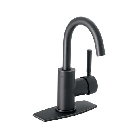 Monomando corto para lavabo, negro mate, FOSET TÚBIG | TBM-45M | 46764