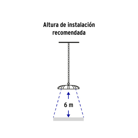 Luminario LED High Bay 100 W 6500 K, VOLTECK | HB-100L | 46792
