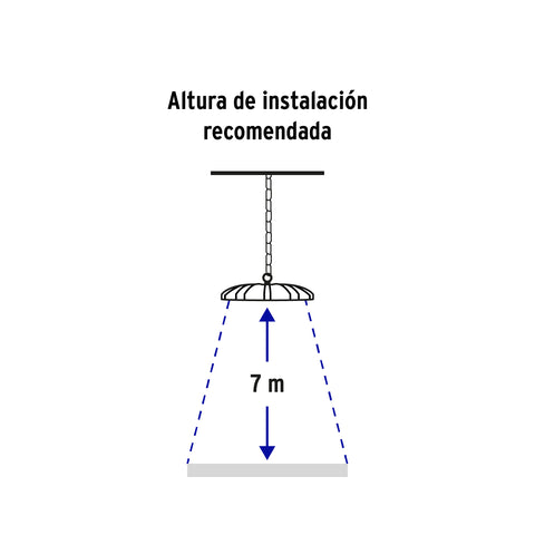 Luminario LED High Bay 150 W 6500 K, VOLTECK | HB-150L | 46793