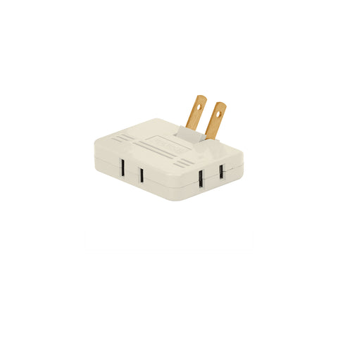 Multicontacto triple,tipo bisagra,entradas laterales,Volteck | MUL-340 | 46812
