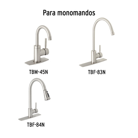 Maneral repuesto para monomando, satín, FOSET | TBMM-45N | 46873