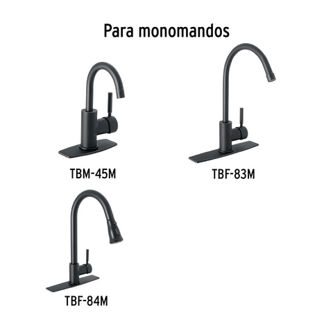 Maneral repuesto para monomando, negro, FOSET | TBMM-45M | 46874