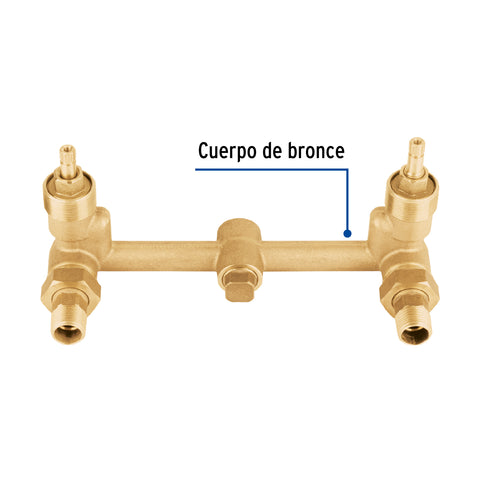 Mezcladora empotrar, compresión, s/manerales, FOSET | MEA-360-BS | 46907
