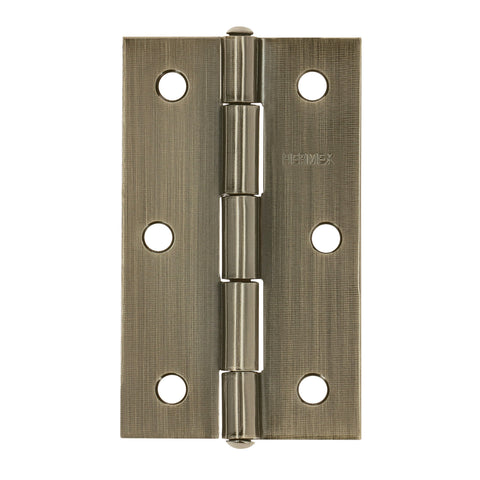 Bisagra rectangular 3-1/2' latón antiguo, HERMEX | BR-352 | 46914