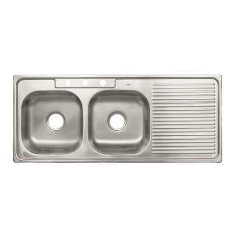 Tarja de empotrar 120x50cm doble tina izquierda, FOSET BASIC | TA-1202TIB | 47022