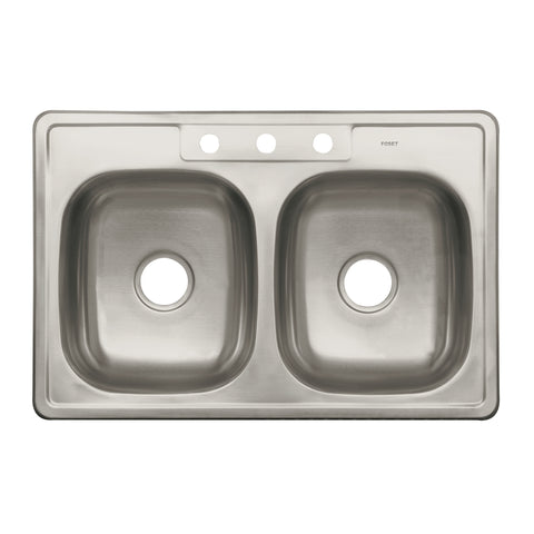 Tarja de empotrar 84x56cm doble tina, FOSET BASIC | TA-842TB | 47024