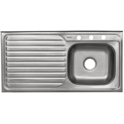Tarja de sobreponer 100x50cm tina derecha, FOSET BASIC | TA-1050DB | 47029