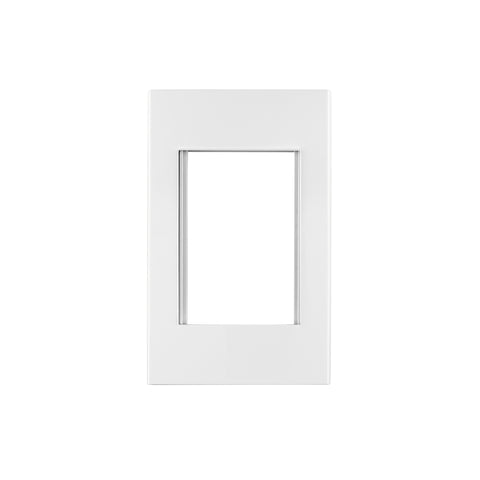 Placa 1 ventana, 3 módulos, línea Española, color blanco | PPTR-EB | 47043