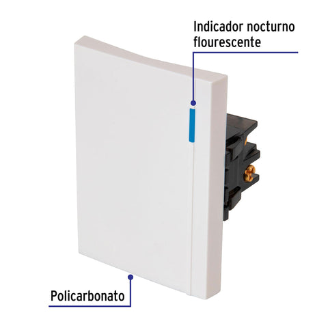 Interruptor de 3 vías, 3 módulos, línea Española, blanco | APSE3-EEB | 47050