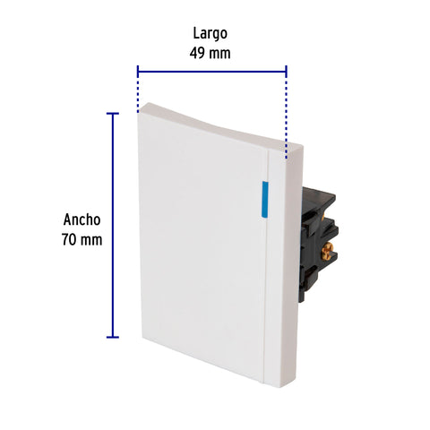 Interruptor de 3 vías, 3 módulos, línea Española, blanco | APSE3-EEB | 47050