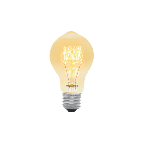 Lámpara incandescente vintage 40 W tipo bombilla, Volteck | FIV-40B | 47103