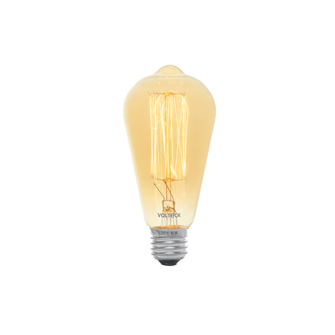 Lámpara incandescente vintage 40 W tipo Edison, Volteck | FIV-40E | 47104