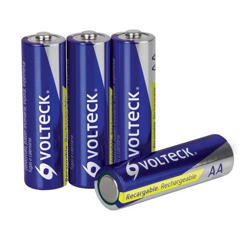 Blíster con 4 pilas recargables AA uso general, 1300 mAh | RE-AA2 | 47202