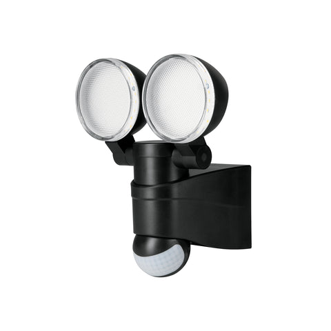 Arbotante LED 12 W negro con sensor de movimiento, Volteck | ARB-902L | 47338