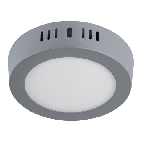 Luminario LED plafón 6W 6500K, redondo, gris, VOLTECK | PLA-214L | 47346