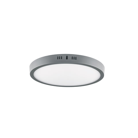 Luminario LED plafón 24W 6500K, redondo, gris, VOLTECK | PLA-217L | 47349