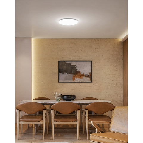 Luminario LED plafón decorativo 15W 6500K, liso, BASIC | PLA-101L | 47375