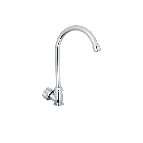 Llave individual fregadero,ABS,cuello curvo,hexagonal, BASIC | FP-314 | 47380
