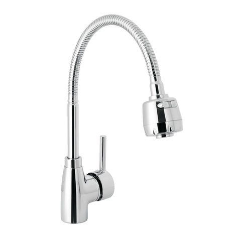 Monomando para fregadero con cuello flexible, cromo, TÚBIG | TBF-87 | 47386