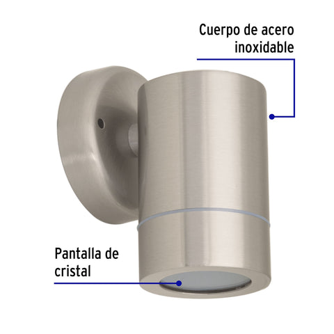 Arbotante de acento 1 spot satín, lámpara no incluida | ARB-202S | 47392
