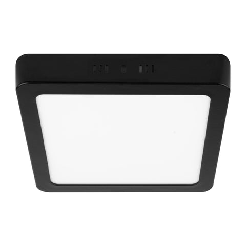 Luminario LED plafón 18W 6500K, cuadrado, negro, VOLTECK | PLA-232L | 47417