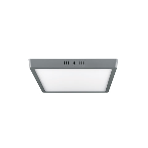 Luminario LED plafón 24W 6500K, cuadrado, gris, VOLTECK | PLA-221L | 47449