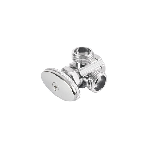 Llave ang. doble salida 1/2', multivuelta, roscable, FOSET | ANG-12 | 47478