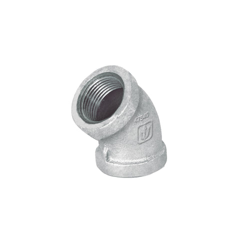 Codo 45° acero galvanizado de 3/4', FOSET | CG-862 | 47540