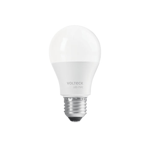 Lámpara LED A19 12 W (equiv. 75 W), luz de día, caja Volteck | LED-75FC | 47548
