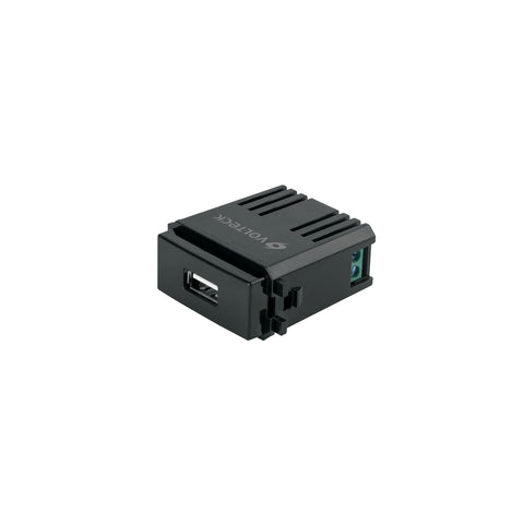 Módulo USB, línea Italiana, color negro, Volteck | CUSB-IN | 47603