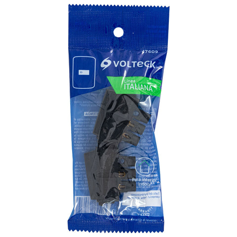 Interruptor para timbre, línea Italiana, color negro | APTI-IN | 47609