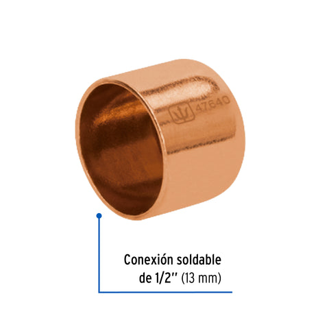 Tapón capa de cobre 1/2', FOSET BASIC | CC-361B | 47640