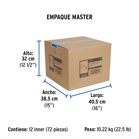 Brazo corto con chapetón para regadera, satín, FOSET AQUA | BCH-500N | 47646