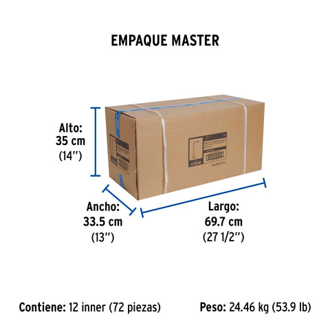 Brazo recto con chapetón para regadera, 30 cm, satín, FOSET | BCH-600N | 47648