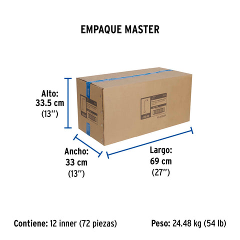 Brazo recto con chapetón para regadera, 30 cm, negro mate | BCH-600M | 47649