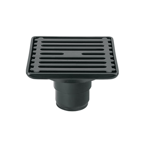 Resumidero cuadrado 4' x 4', acero inoxidable, negro, AQUA | RS-701M | 47650