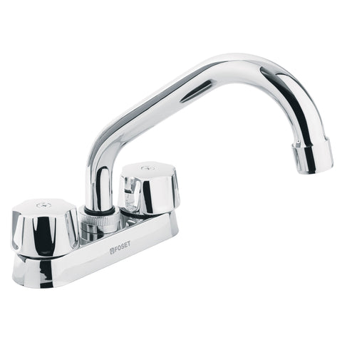 Mezcladora 4' para lavabo, tubular, cartucho cerámico | M-070 | 47683