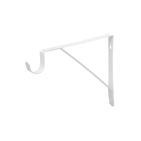 Ménsula reforzada blanca 11 x 12', con gancho, FIERO | MED-12BG | 47706