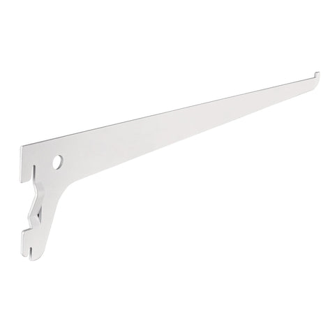 Ménsula plana blanca para cremallera sencilla, 30cm, FIERO | SOMO-12MS | 47709