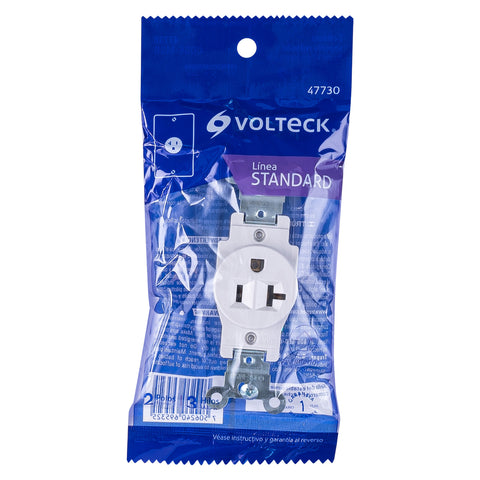 Contacto sencillo, 2 polos 3 hilos, 20 A, Standard, blanco | COSE-MSB | 47730