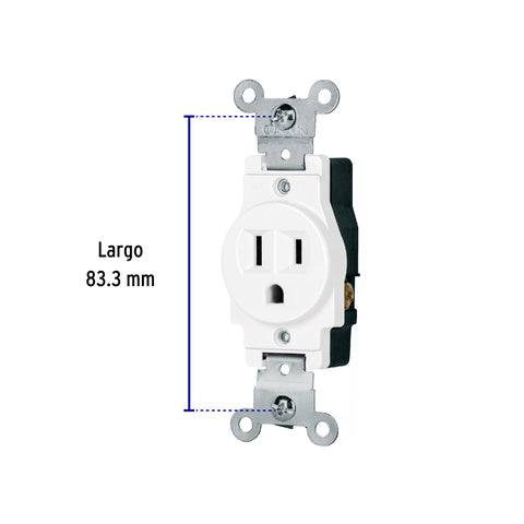 Contacto sencillo, 2 polos 3 hilos, Standard, blanco | COSE-SB | 47731
