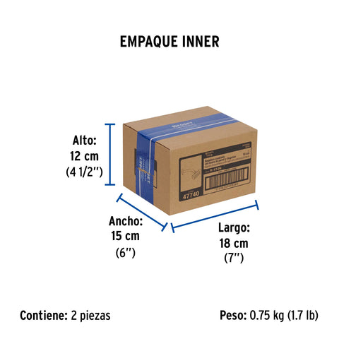 Regadera cuadrada 4', acero inox, con brazo, satín, TÚBIG | R-413N | 47740