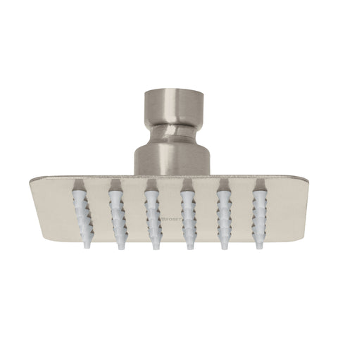 Regadera cuadrada 4', acero inox, sin brazo, satín, TÚBIG | R-413SN | 47741